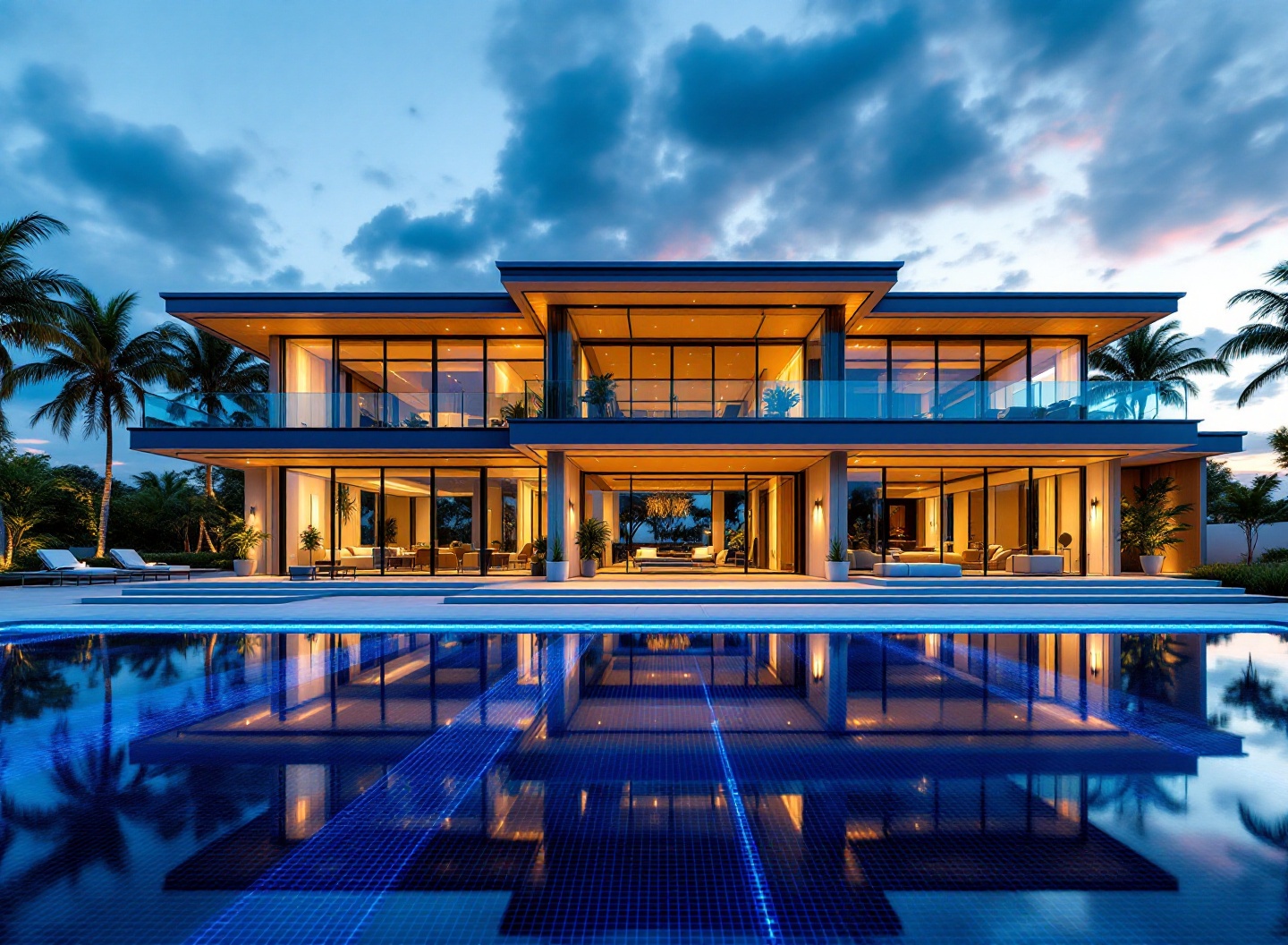 Impact windows on a modern South Florida home